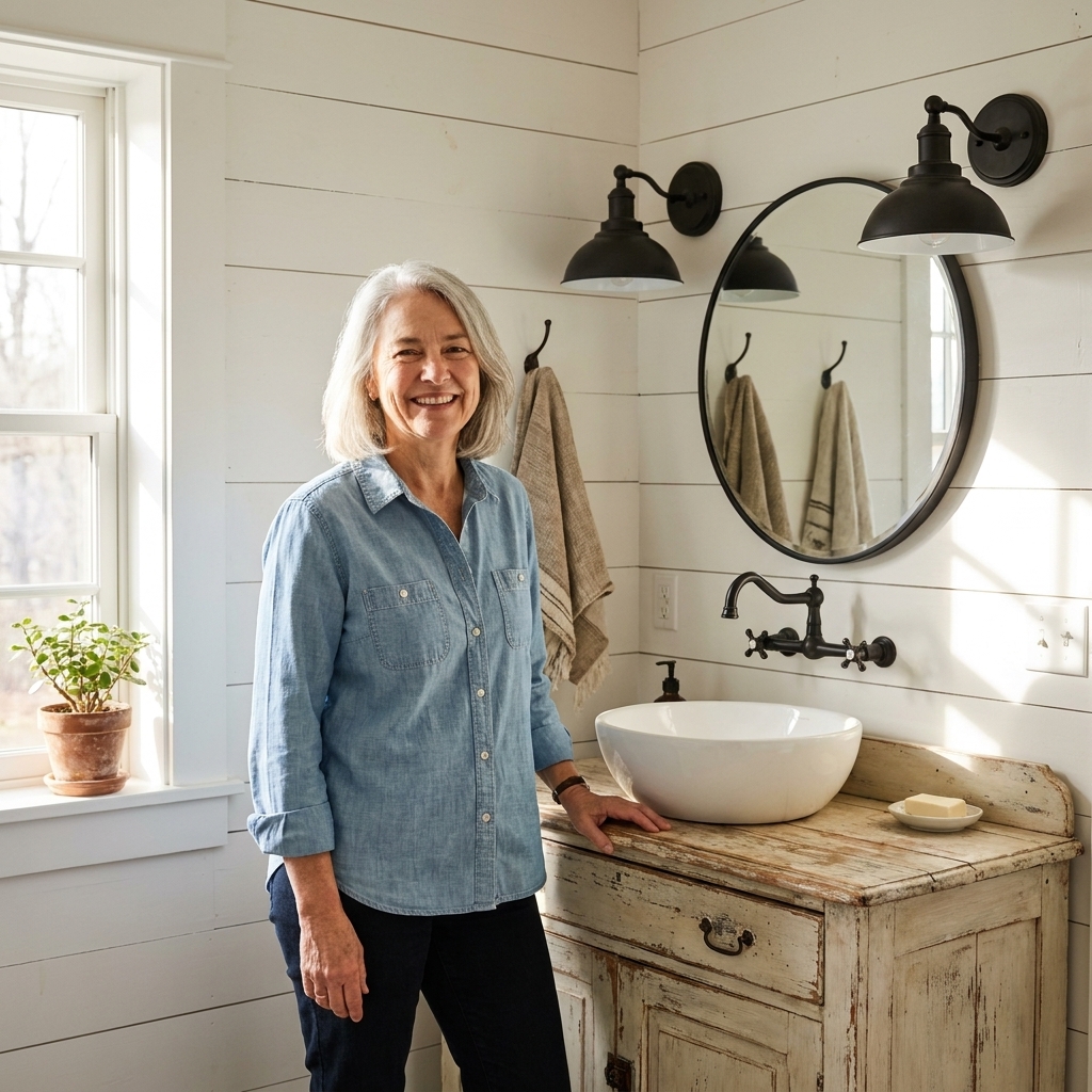 Shiplap vs. Beadboard for a Farmhouse Bathroom