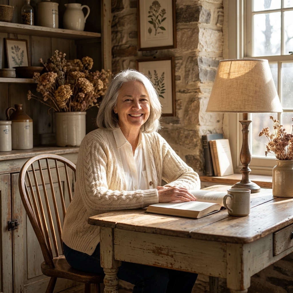 Vintage Finds for a Rustic Farmhouse Home Office