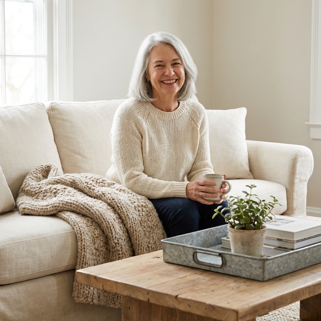 Layering Texture in a Neutral Farmhouse Room