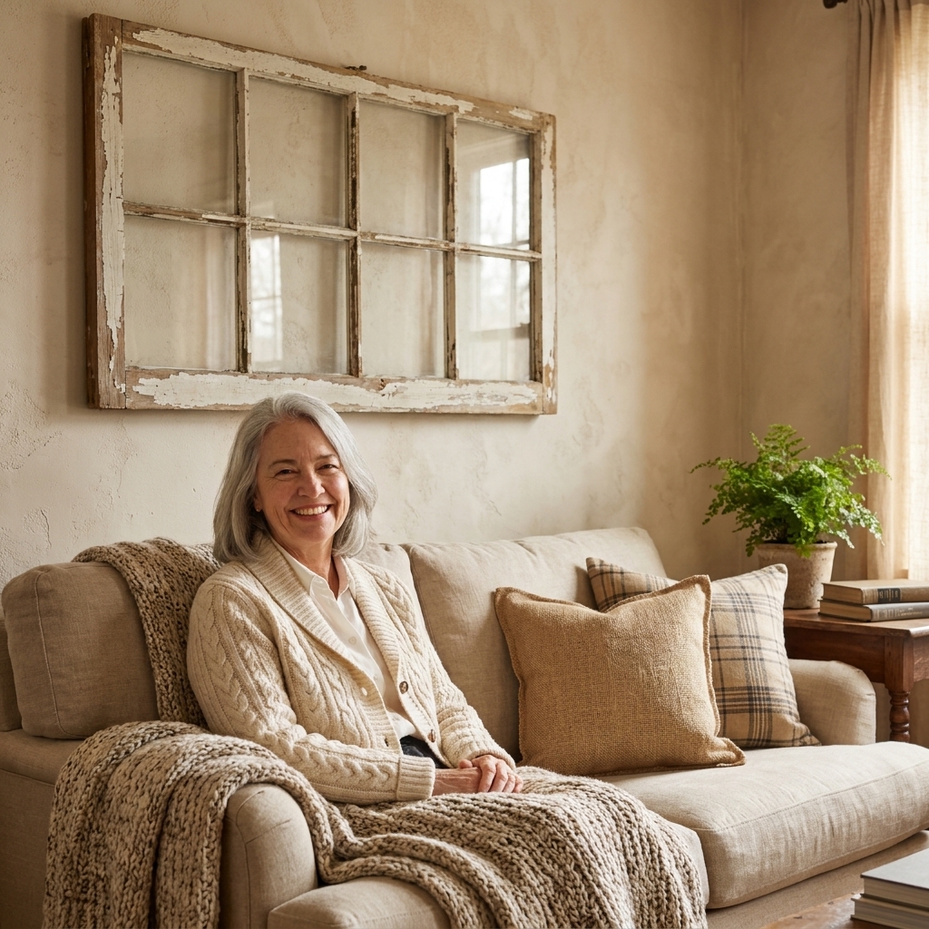 Old Window Frame Wall Art Ideas